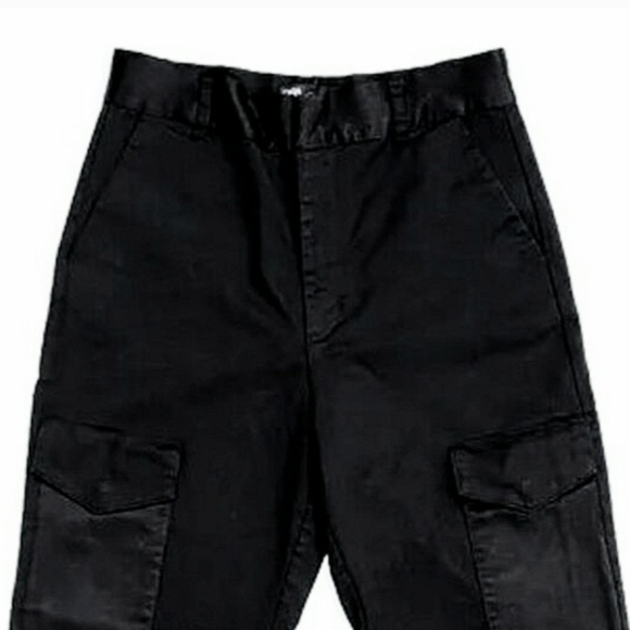 Sz6/S ZARA Crop Cargo Ankle Length Pant with Satin Minimalist Menswear - Picture 6 of 6